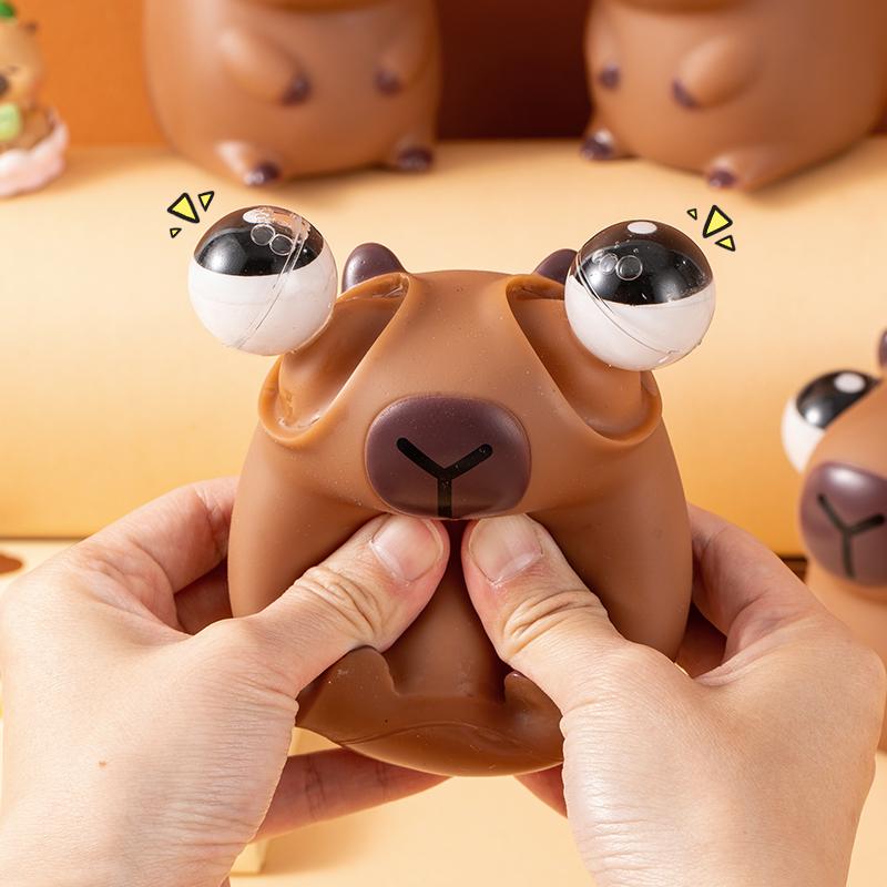 Cute Eye Popping Panda Squishy Fidget Toys Animals Stress Relief Balls Decompression Sensory Squeeze For Adult Kids Holiday Gift
