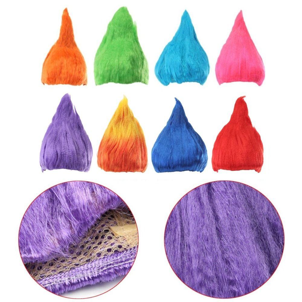 Colourful Cartoon Cosplay K wire / P wire Flame Wigs High Quality Elf Pixie Wig Adult
