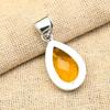 Красивый медовый топаз драгоценный камень ручной работы из стерлингового серебра 925 пробы ювелирный кулон для женщин