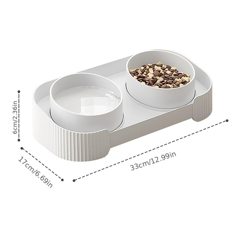 Pet Supplies Cat Bowl Pet For Small Dogs Cats Elevated Pet Feeder Large Capacity Pet Feeding Bowl