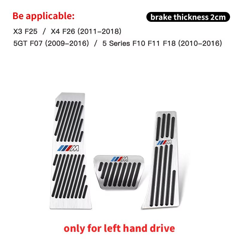 Motorcycle Sticker/BMW M Power Pedal Cover Aluminum Alloy Non-Slip Accessories For BMW M E90 E60 F30 F10 E39 E36 F20 G30 G20 X1 msvc59 hbrn5