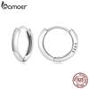 Классические серьги-кольца BAMOER из стерлингового серебра 925 пробы для женщин, крошечные гипоаллергенные серьги, ювелирные украшения