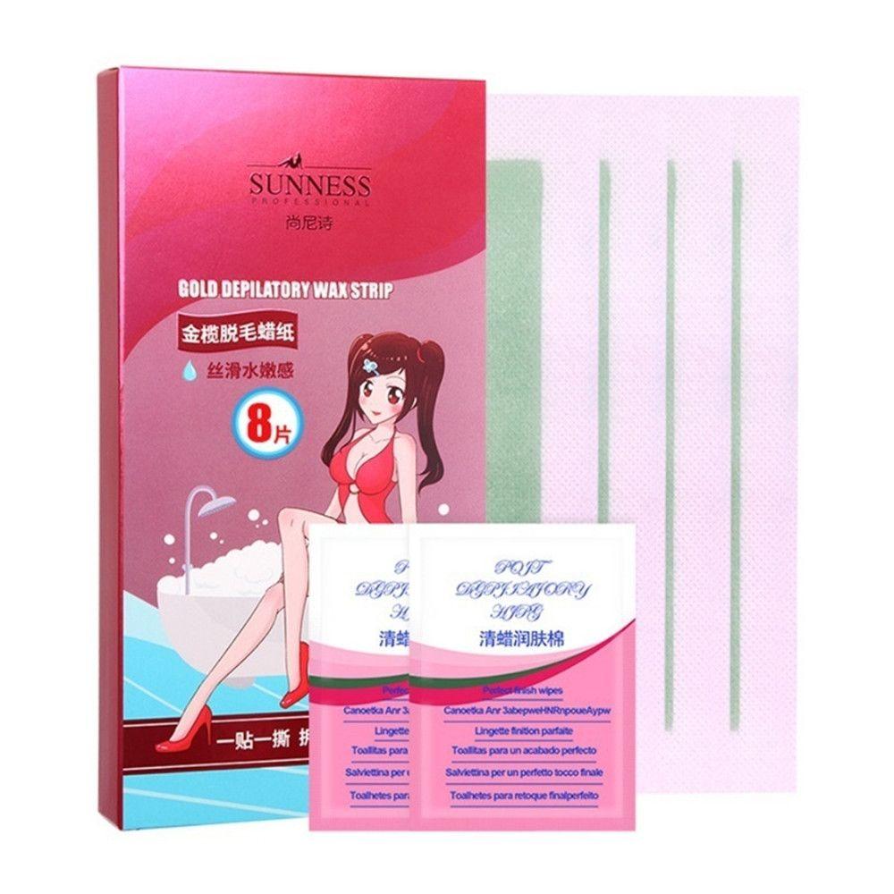 Формула для депиляции, полоски с холодным воском, удаление волос на лице и теле, лента для формирования бровей, бумага для эпиляции