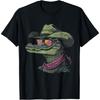 Alligator Cowboy Hat Gator Crocodile Reptile Lover Funny T-Shirt
