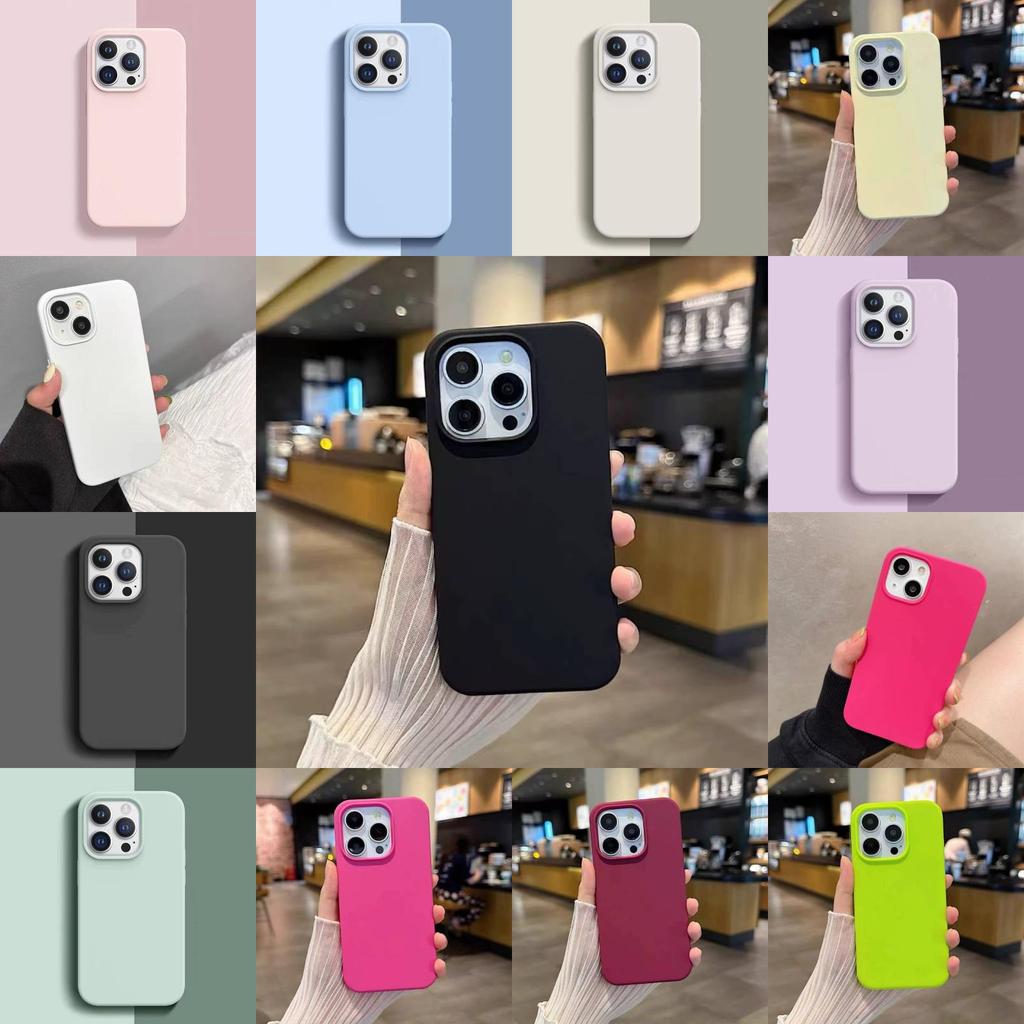 For Iphone14 Pro Silicone Phone Case With Antifingerprint Nonslip Protection For Girls And Teens