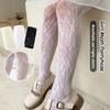 Breathable Mesh Girls Tights White Black Lolita Leggings Summer Socks Girls Stocking  Summer