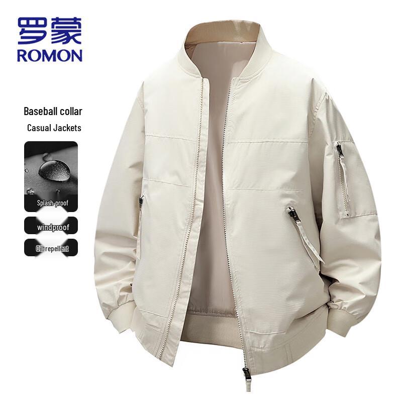 ROMON Мужская куртка свободного кроя в стиле business casual, ветрозащитная