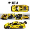 1/32 Модель гоночного автомобиля BMW M4 DTM Игрушка из сплава литья под давлением со звуком и светом Модель с механизмом оттягивания Коллекционные игрушки для мальчиков Праздничные подарки