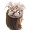Solid Color Bride Headband Hepburn Style Wedding Headdress Fascinator Headpiece  Wedding Party