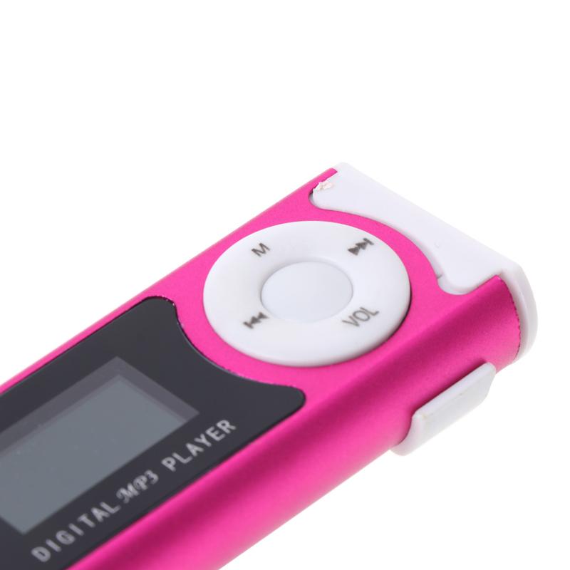 Мини-USB алюминиевый ЖК-экран 32 ГБ Micro SD TF-карта с зажимом для цифровой музыки MP3-плеер