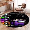 Among Us Pattern Round Rug, Indoor/Outdoor Mat, for Picnic, Gameroom, Bedroom, Office, Living Room, Home Decor Carpet, Birthday Gift