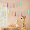 Boho Tassel Garland Decorative Banner Photo Props 31.5inch Wall Hanging Ornament for