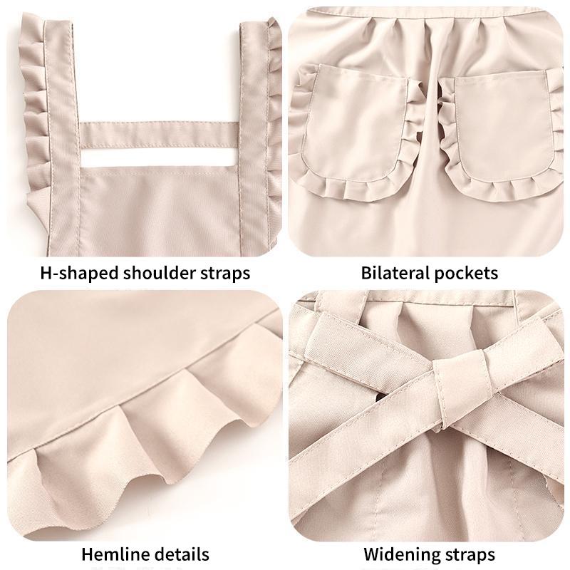 1 шт. милый фартук в корейском стиле для женщин, маникюрный салон, кухонный кофейный комбинезон, домашняя готовка, уборка, фартук без рукавов для кухни, магазин