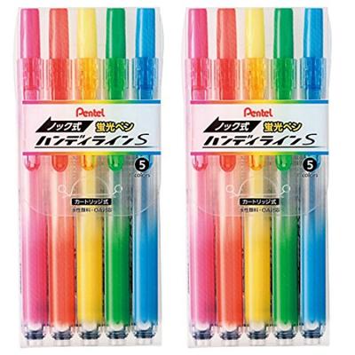 Набор маркеров Pentel Knock Type Handy Line 5 цветов [2 шт.]
