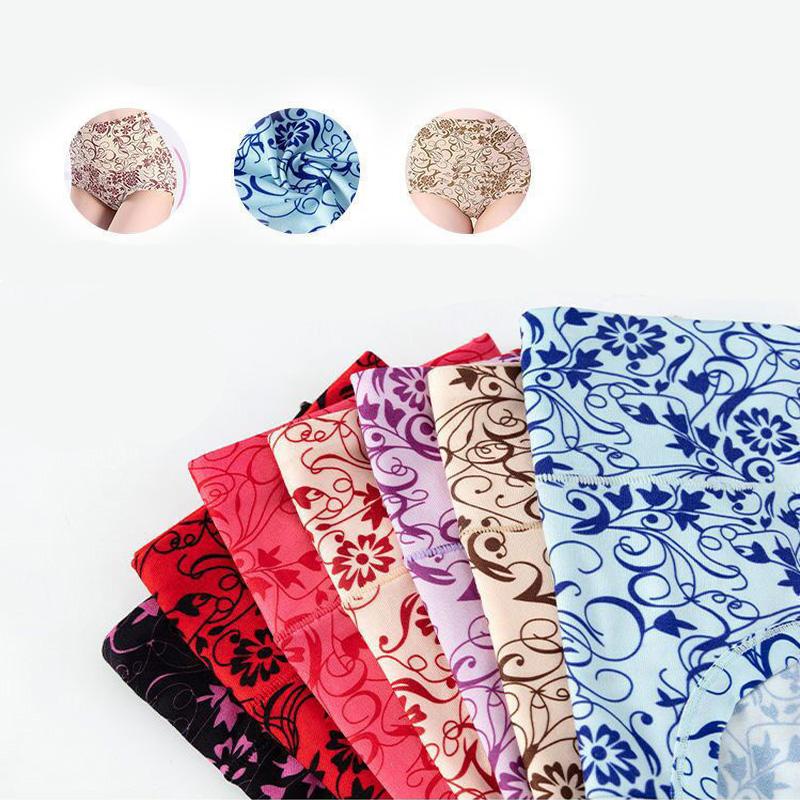 5Pcs Women's Panty Underwear Underwear High Waist Underwear Cotton Panties Women's Plus Size Underwear