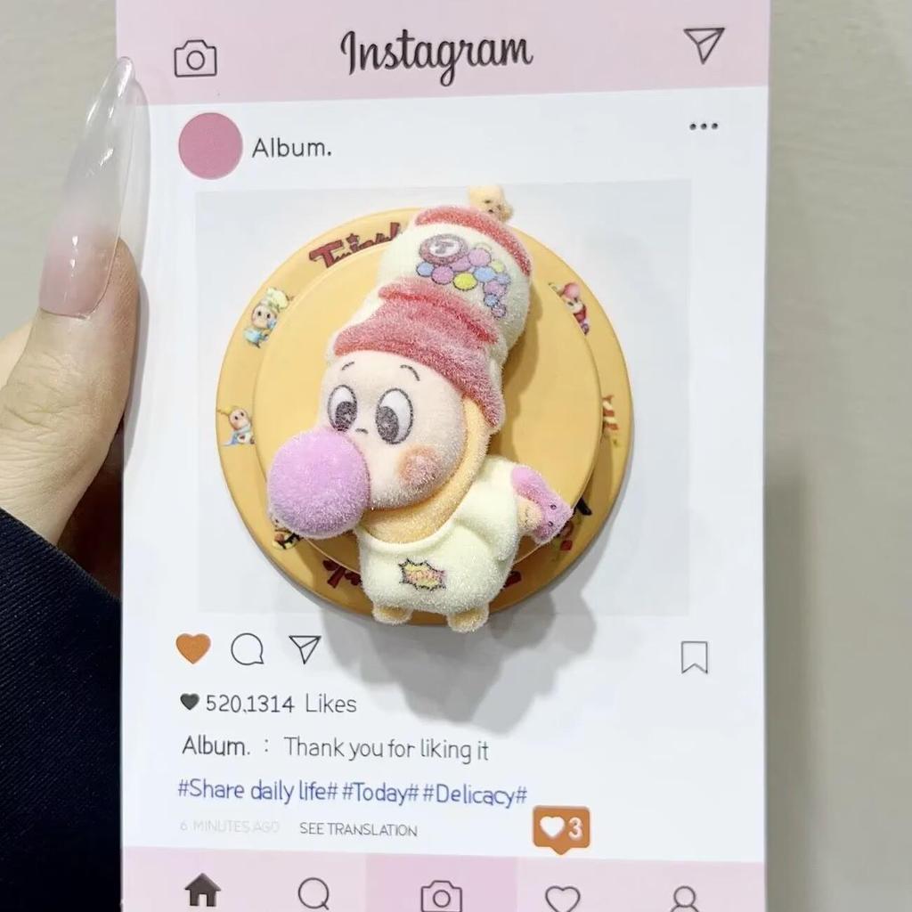 3D Силиконовый Мультяшный Плачущая Звезда Держатель для Мобильного Телефона и Выдвижной Держатель-Подушка