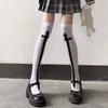 1 Pair of Cross Long Tube JK Socks Printed Knee Length Socks Velvet Material Performance Cos Stockings Stockings