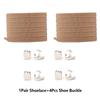 1Set No Tie Elastic Shoelace W/Shoe Buckle Leisure Sneakers   Unisex Shoe Lace