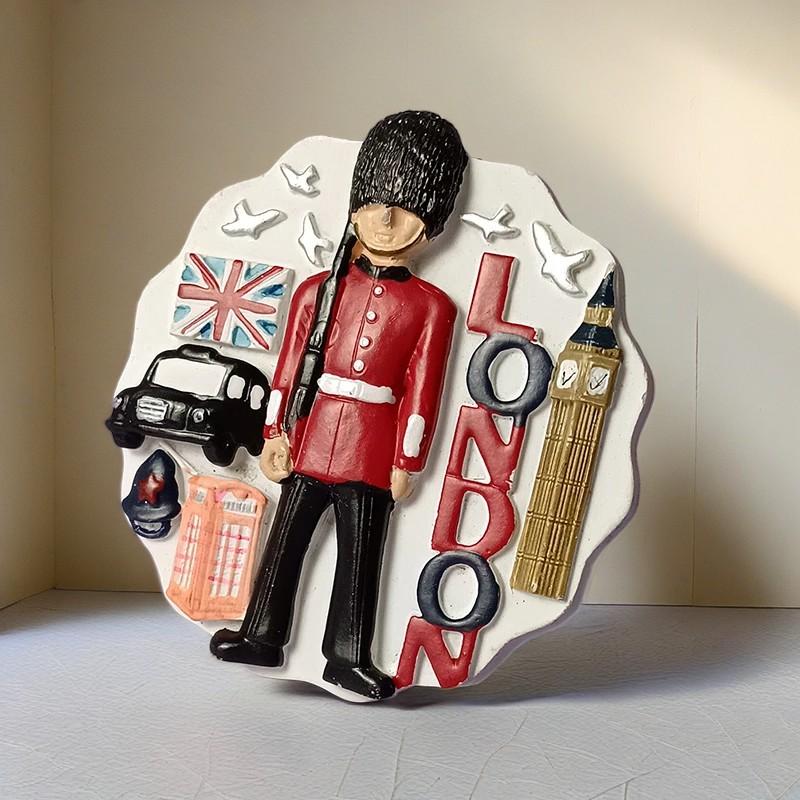 Европа Великобритания Лондон 3D наклейки на холодильник магниты на холодильник туристические достопримечательности наклейки на холодильник сувениры Лондон ручная работа c