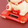 Солнечная энергия Maneki Neko Lucky Cat Приветствующий китайский Lucky Cat Машет рукой, Призывая Статуэтки Удачи для Домашнего Декора