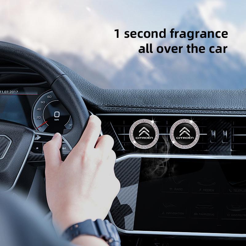 YKJV4 Car Air Freshener Solid Aroma Auto Interior Perfume Diffuser For Citroen e-C3 e-C4 X C5X C3 C4 Cactus Picasso C-Crosser C6 C1 C2