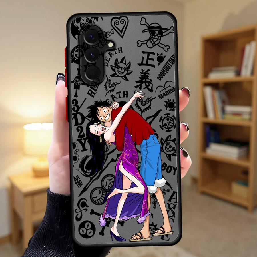 Чехол для Samsung Galaxy A35 A34 A36 A54 A14 A23 A16 A15 A56 A55 A53 A73 A33 A52S A72 A17 A52 Чехол для телефона One Piece Пара Луффи