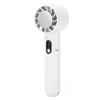 Handheld Cooling Fan 5 Speed Levels Adjustable USB Charging Portable Small Pocket Fan White