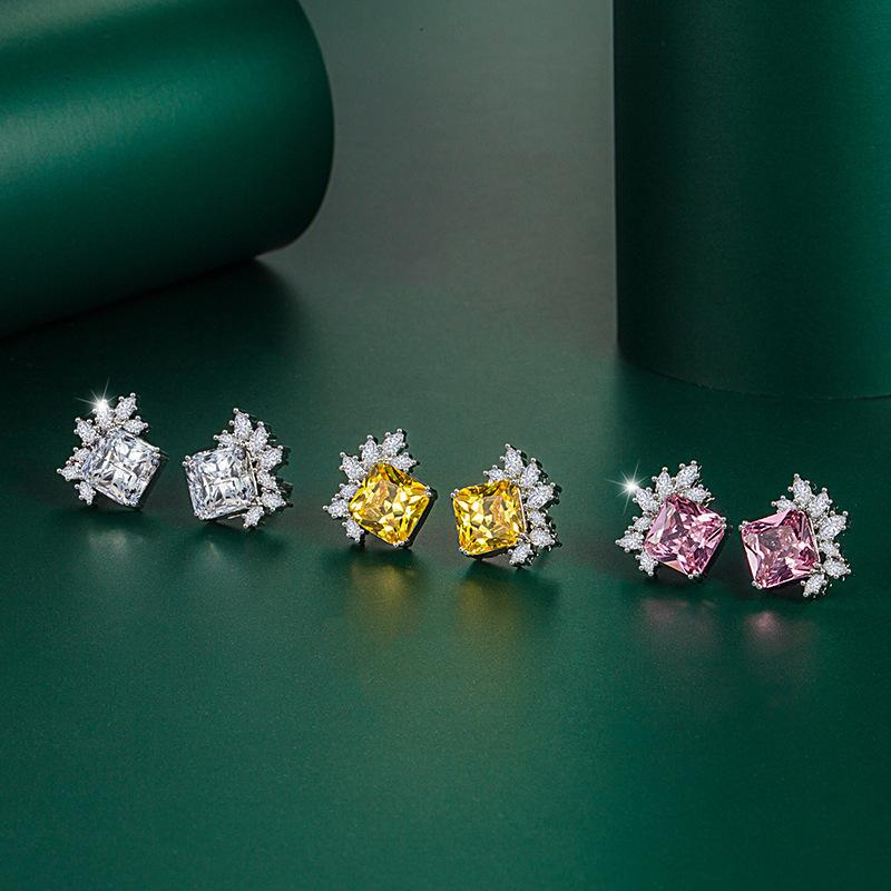 Sace Gems Classic Copper Alloy Zircon Earrings Ladies Jewelry Wedding Promise Party Gift