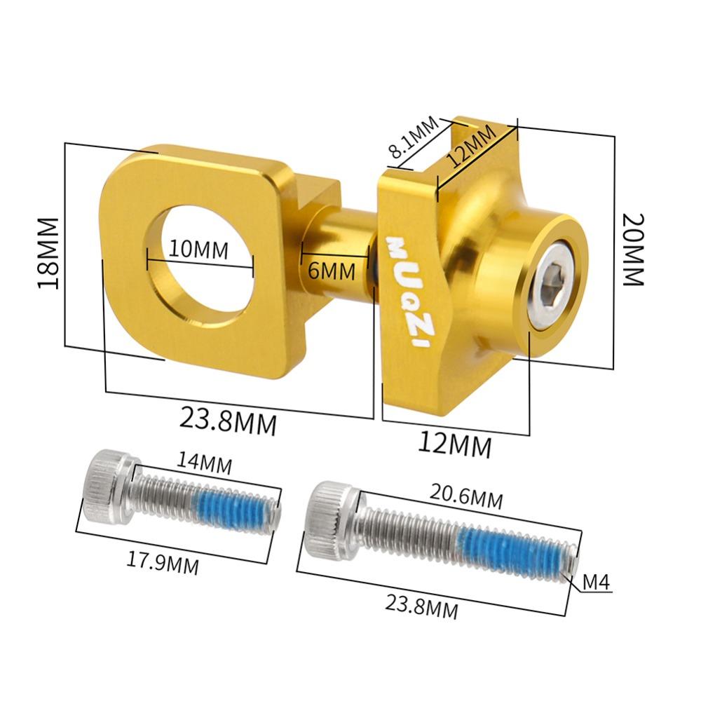 Hot Sale Aluminum Alloy for BMX Fixie Bicycle Chain Adjuster Bolt Bolt Screw Tensioner Fastener