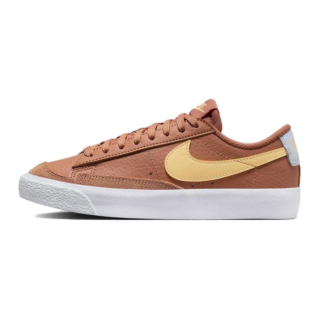 Nike Blazer Low 77 GS Amber Brown Kids Sneakers Football-Grey White Melon-Tint DA4074-200