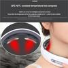 Electric Neck Shoulder Pulse Massager Kneading 2 Head TENS EMS Pulse Heating Cervical Vertebra Relax Pain Relief Massage