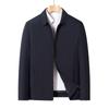 Middle-aged Dad Spring and Autumn Thin Jacket Zipper Lapel Casual Jacket