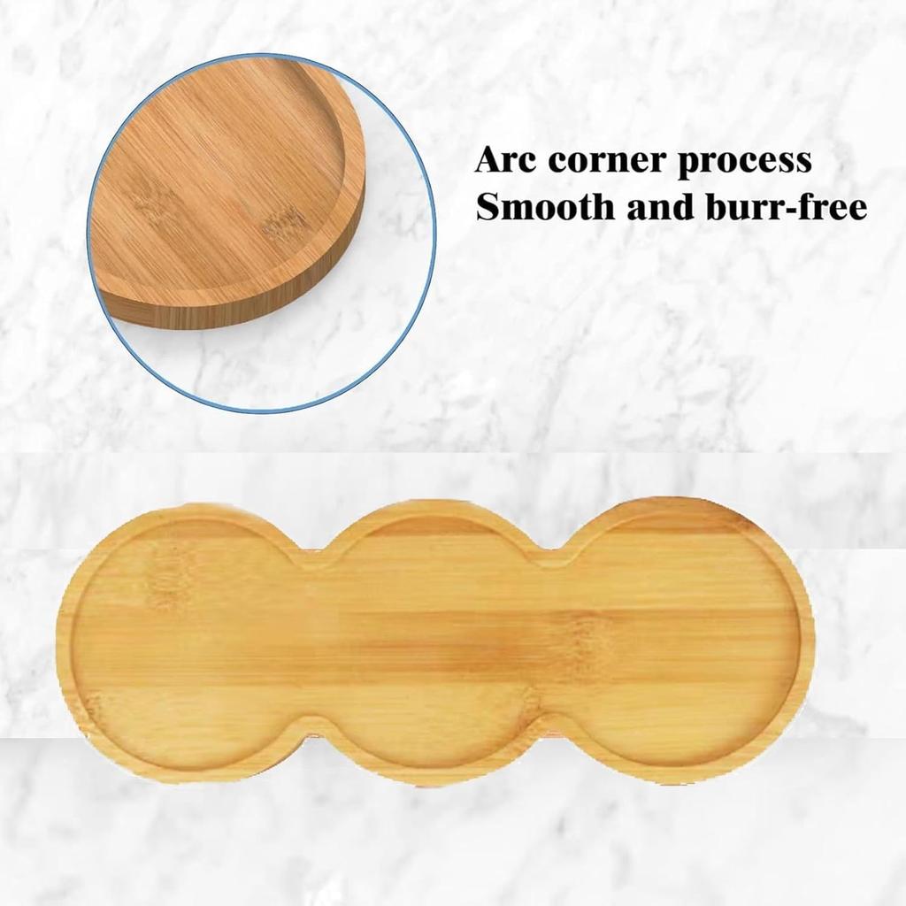 Bamboo soap Dispenser Tray, Bathroom Countertop T ray Kitchen T ray Bamboo Tray Sink T ray Dresser Jewelry Ring Dish, Comestic Holder Bathtub
