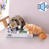 Electric Rolling Cat Plush With Sound And Soft Short Fur For Childrens Gift