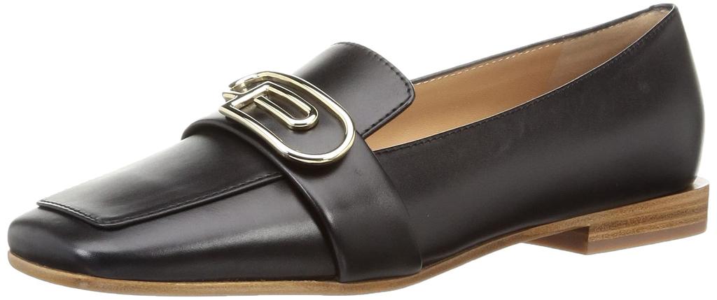 Flat Loafer 0744 CLIO10 NEW FIBBIA LOAFER BLACK Cm [Perico] Women's 22.0