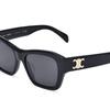 Celine Lightweight Versatile Square Sunglasses Women sunglasses Black CL40330U-01A