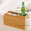 Подстаканник для дивана Натуральный Бамбуковый Противоскользящий Поднос на Подлокотник Дивана Складной Многофункциональный Подстаканник для Дивана для Чашек Пульт ДУ