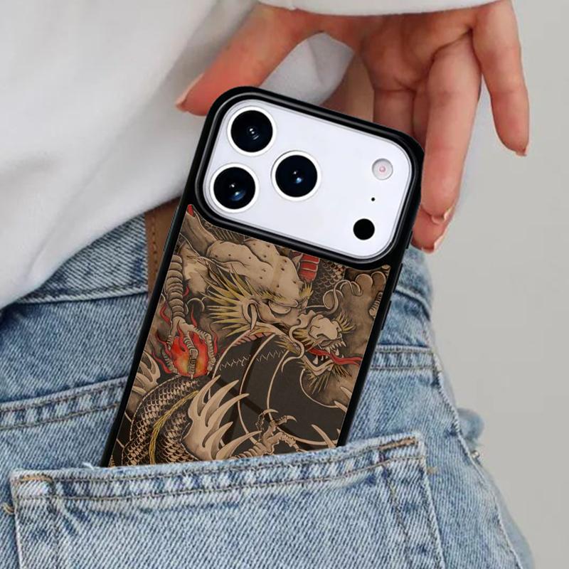 Легендарный Чехол для Телефона с Китайским Драконом для iPhone 17ProMax 12 13 14 15 16e 17 Pro Max Plus Air Cover