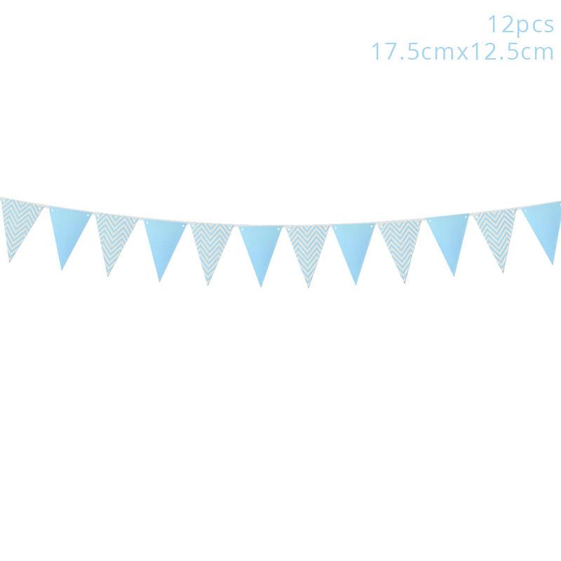 1 год Мальчик День рождения Первый день рождения Baby Shower Мальчик Украшения Синие латексные шары Набор конфетти Украшения для дня рождения Дети