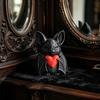 Милая красная летучая мышь-сердечко, 3D-печатное украшение на Хэллоуин, новинка, настольная скульптура для жуткой вечеринки, дома с привидениями, праздничный декор, забавный подарок для детей и летучих мышей