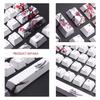 110 клавиш PBT колпачок для ключей с сублимационной сублимацией сливы вишневый профиль колпачок для ключей DIY механическая клавиатура набор клавишных колпачков японский