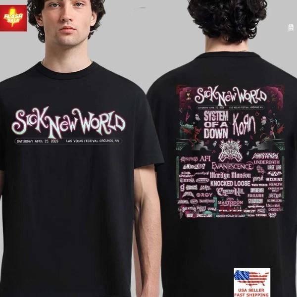 Sick New World Festival 2026 Lineup In Las Vegas 2026 T-Shirt PP22850
