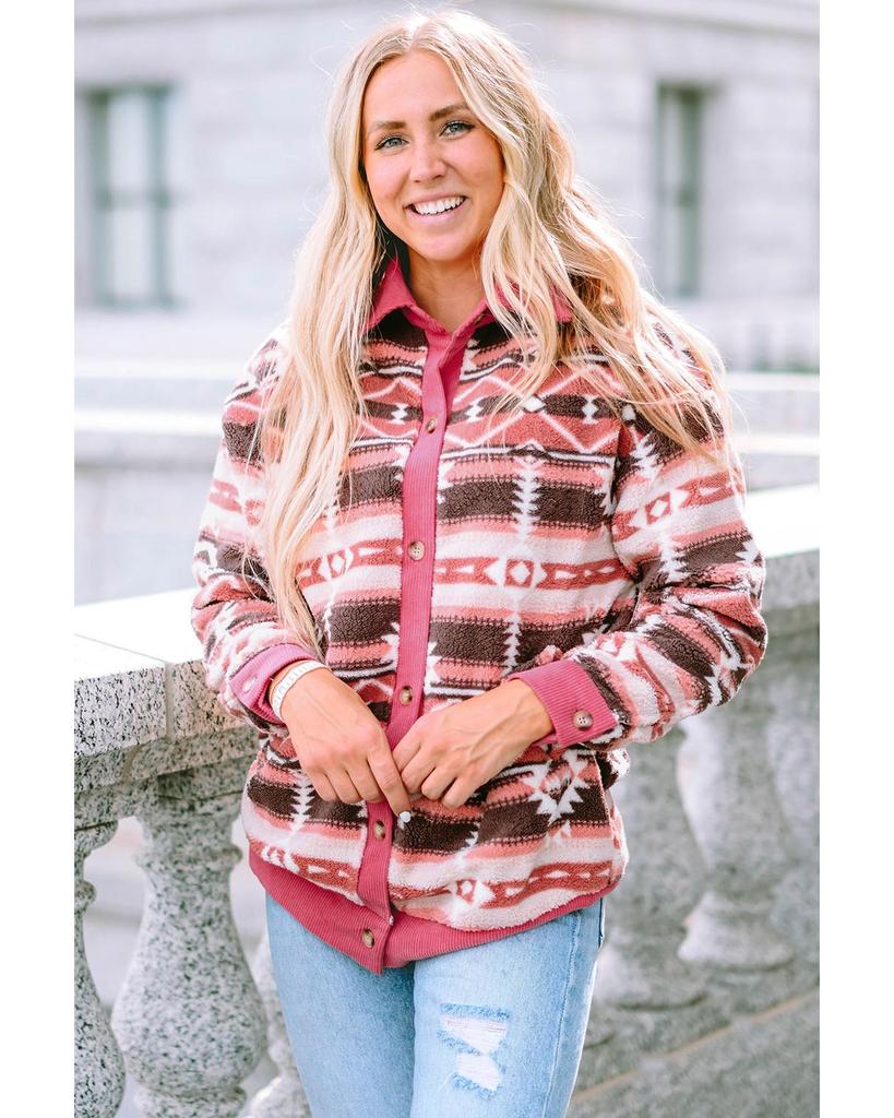 Azura Exchange Куртка из вельвета с подкладкой из шерпы