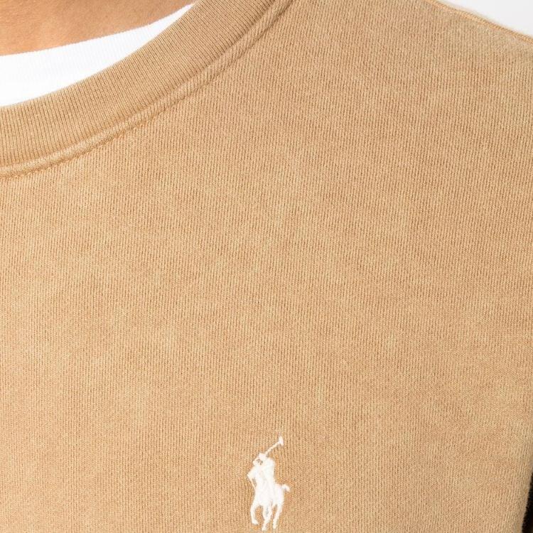Polo Ralph Lauren FW23 Пони Вышитый Пуловер Повседневный Свитер Мужской свитер Хаки 710916689-004