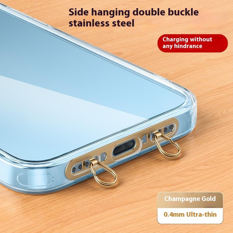 Металлическая подвеска-петля для телефона, модернизированное кольцо с двойным отверстием для пряжки, патч-шнурок для мобильного телефона, запасная часть для чехлов для iPhone