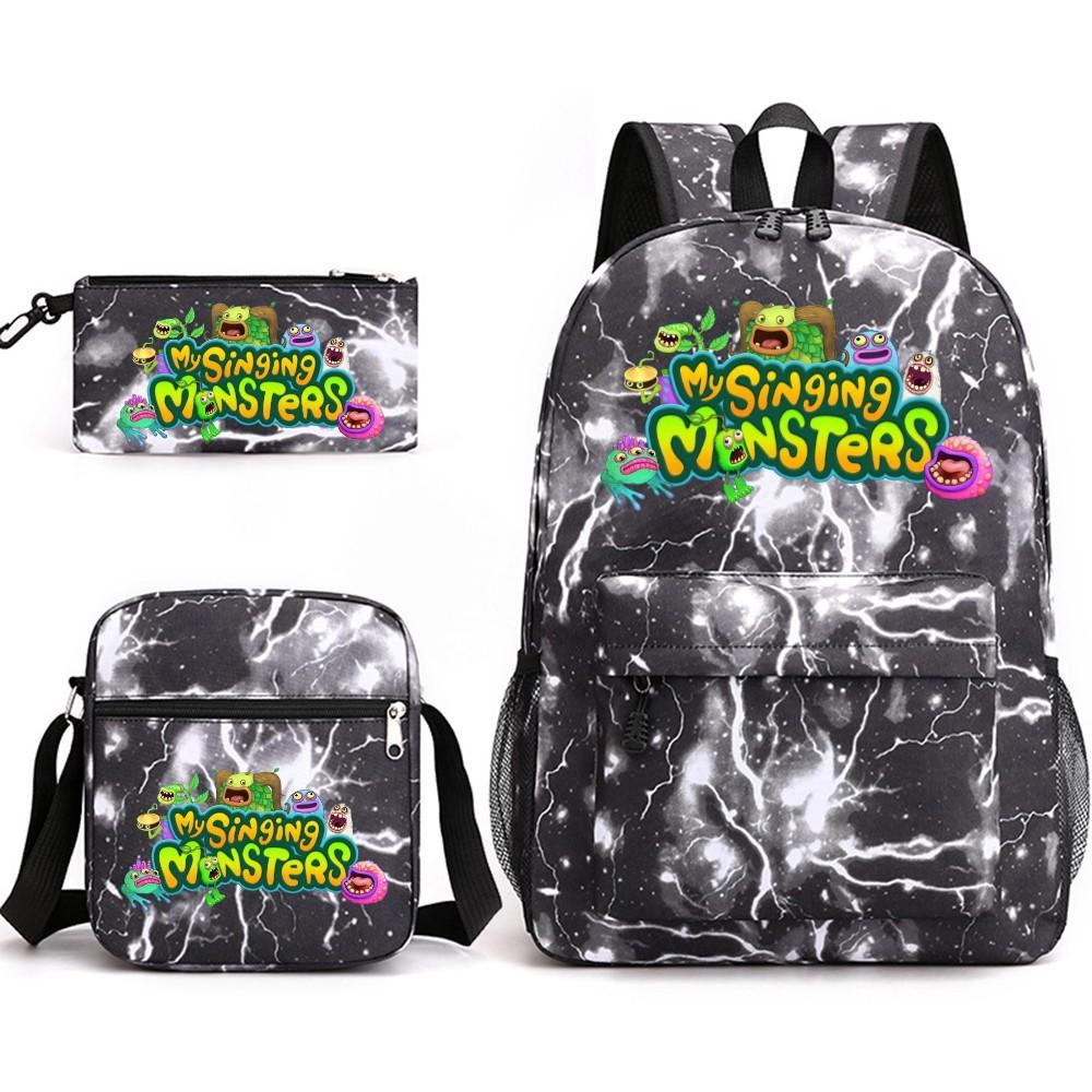 Школьный рюкзак Monster Concert My Singing Monsters, трехсекционный, большой вместимости, для ученика