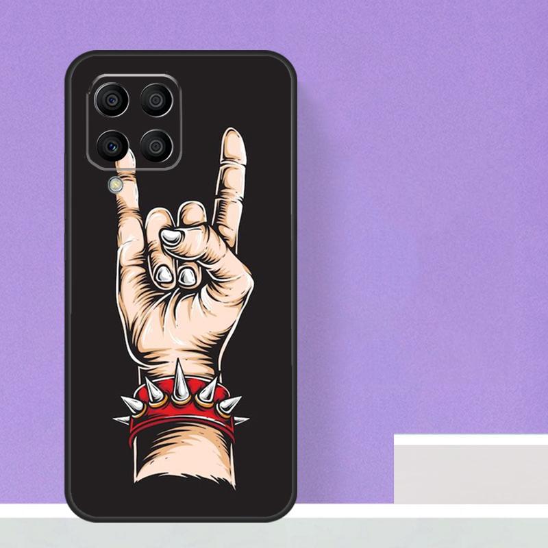 Чехол-череп в стиле Рок-н-ролл для Samsung Galaxy M23 M20 M32 M52 M56 M16 M36 M54 M34 M14 M35 M55 M15 M11 M31 M13 M53