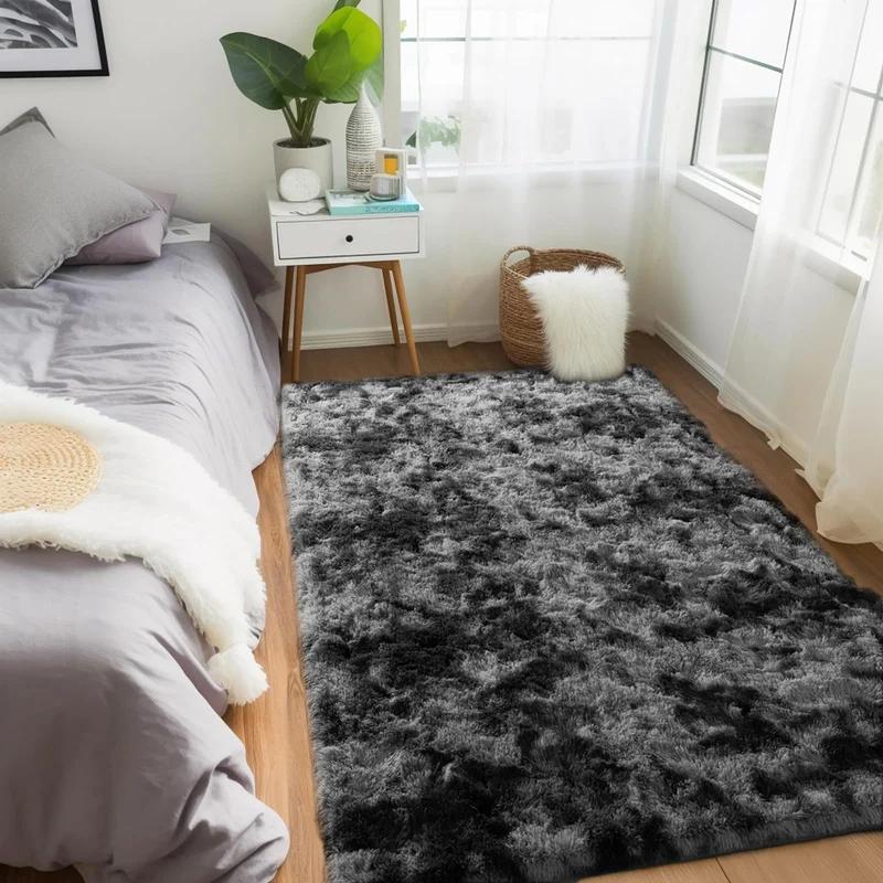 Minimalist Plush Living Room Carpet Fluffy Soft Sofa Tea Table Floor Mat Children Play Crawling Mat Home Decoration