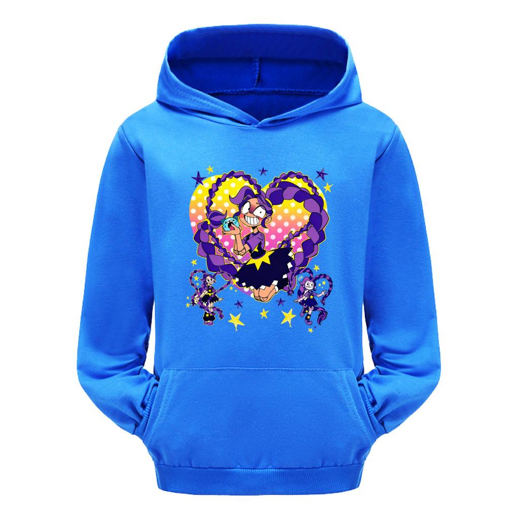 5598 Детский модный худи для девочек Лили с принтом Lovebraids, с длинными рукавами, топ