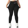 Women's High Waist Casual Pants Solid Color Fleece Thermal Leggings Winter Long Fleece Trousers Plush Running